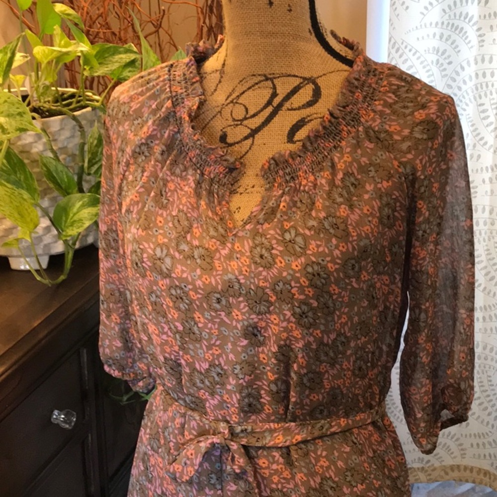 Old Navy Floral Chiffon Summer Dress